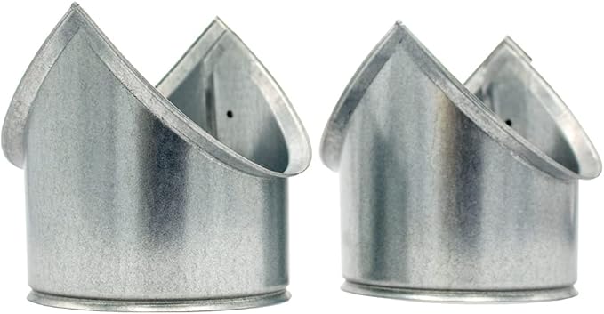 Blechstutzen Abzweig 90° feuerverzinkt